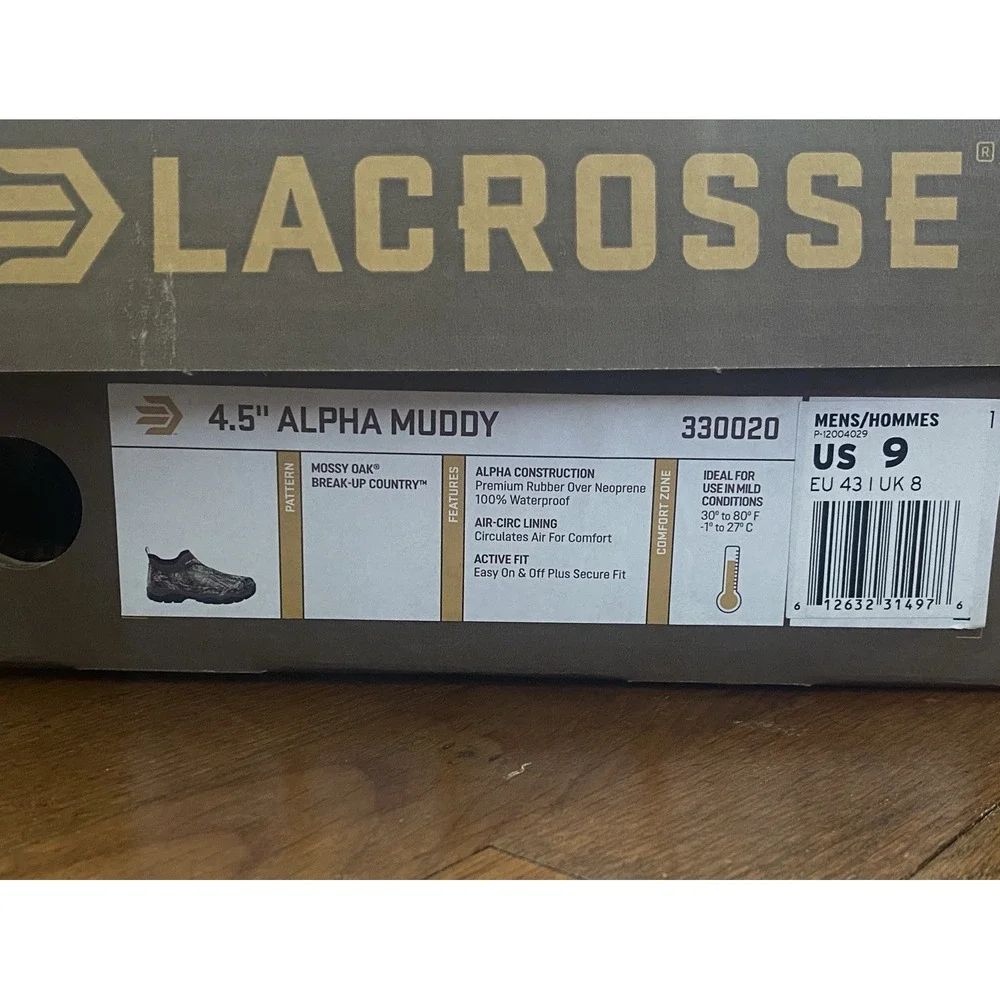 NIB LaCrosse Alpha Muddy 4.5